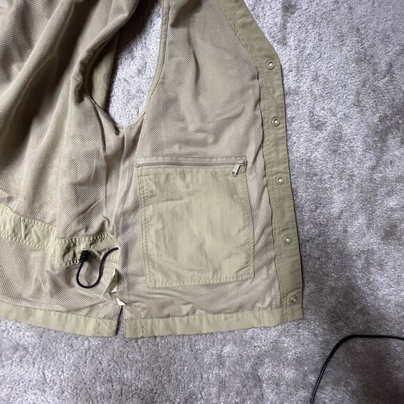 Royal Robbins Mens Khaki Utility Vest M Nylon Outdoor 8 Pockets - Picture 9 of 10